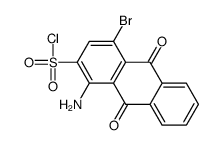 1-amino-4-bromo-9,10-dioxoanthracene-2-sulfonyl chloride Structure