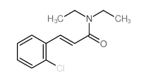 (E)-3-(2-chlorophenyl)-N,N-diethyl-prop-2-enamide结构式
