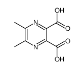 5,6-dimethyl-2,3-pyrazinedicarboxylic acid Structure