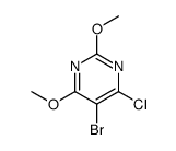 5-Bromo-4-chloro-2,6-dimethoxypyrimidine Structure