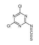 2,4-Dichloro-6-isothiocyanato-1,3,5-triazine Structure