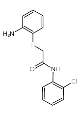 2-(2-氨基苯基磺酰基)-N-(2-氯苯基)-乙酰胺结构式