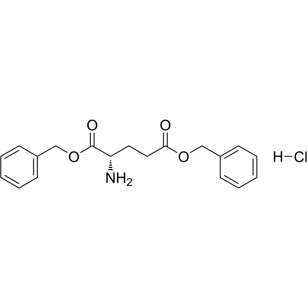 Dibenzyl L-glutamate hydrochloride Structure