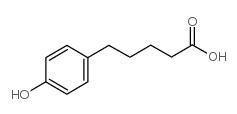 5-(4-羟基苯基)戊酸结构式