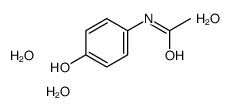 N-(4-hydroxyphenyl)acetamide,trihydrate Structure