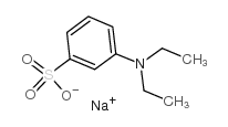 sodium m-(diethylamino)benzenesulphonate Structure