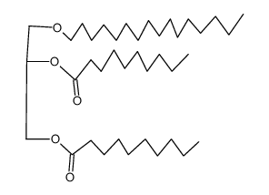 1-Hexadecyl-2,3-dicaprinoyl-glycerol结构式