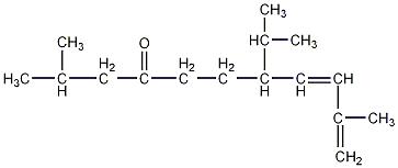 (8Z)-7-Isopropyl-2,10-dimethyl-8,10-undecadien-4-one Structure