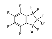 1,2-dibromo-1,2,3,3,4,5,6,7-octafluoroindene结构式