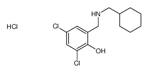2,4-dichloro-6-[(cyclohexylmethylamino)methyl]phenol,hydrochloride结构式