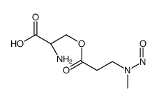 O-(N-Nitroso-N-methyl-beta-alanyl)-L-serine structure