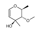 L-arabino-Hex-1-enitol, 1,5-anhydro-2,6-dideoxy-3-C-methyl-4-O-methyl- (9CI)结构式