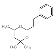 1,3-Dioxane,4,4,6-trimethyl-2-(2-phenylethyl)- Structure