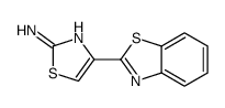 4-(1,3-苯并噻唑-2-基)-1,3-噻唑-2-胺结构式