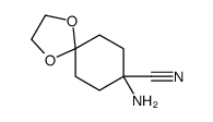 8-Amino-1,4-dioxaspiro[4.5]decane-8-carbonitrile Structure