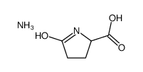ammonium 5-oxo-DL-prolinate结构式