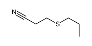 3-propylsulfanylpropanenitrile结构式
