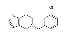5-[(3-chlorophenyl)methyl]-6,7-dihydro-4H-thieno[3,2-c]pyridine Structure