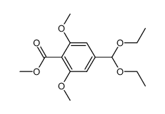 methyl 2,6-dimethoxy-4-(α,α-diethoxymethyl)benzoate Structure