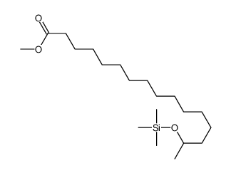 15-[(Trimethylsilyl)oxy]hexadecanoic acid methyl ester结构式