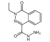1-Phthalazinecarboxylicacid,3-ethyl-3,4-dihydro-4-oxo-,hydrazide(9CI)结构式
