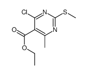 2-(甲硫基)-4-氯-6-甲基嘧啶-5-甲酸乙酯结构式