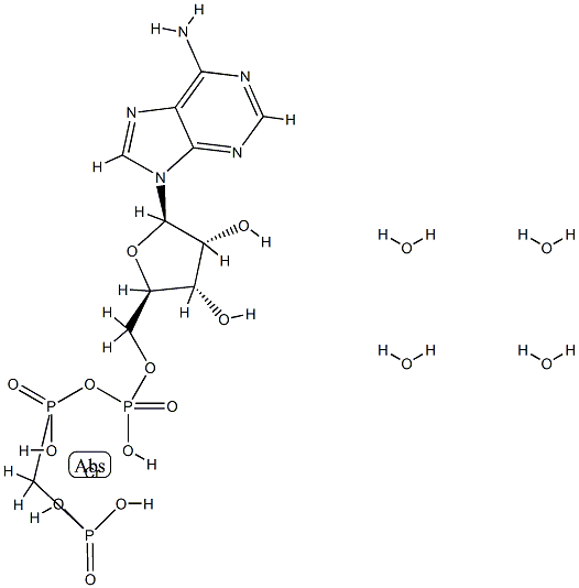 chromium-adenosine 5'-(beta,gamma-methylene)triphosphate complex结构式