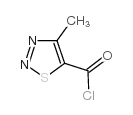4-甲基-1,2,3-噻二唑-5-羰酰氯结构式