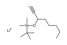 lithium,tert-butyl-dimethyl-oct-1-yn-3-yloxysilane结构式