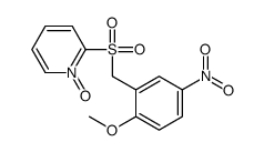 2-[(2-methoxy-5-nitrophenyl)methylsulfonyl]-1-oxidopyridin-1-ium结构式
