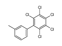1,2,3,4,5-pentachloro-6-(3-methylphenyl)benzene结构式