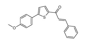 1-[5-(4-methoxyphenyl)thiophen-2-yl]-3-phenylprop-2-en-1-one结构式