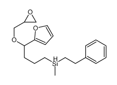 [4-(furan-2-yl)-4-(oxiran-2-ylmethoxy)butyl]-methyl-(2-phenylethyl)silane Structure