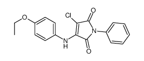 3-chloro-4-(4-ethoxyanilino)-1-phenylpyrrole-2,5-dione Structure