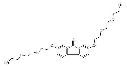 2,7-bis[2-[2-(2-hydroxyethoxy)ethoxy]ethoxy]fluoren-9-one结构式