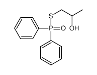 1-diphenylphosphorylsulfanylpropan-2-ol Structure