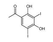 1-(2,4-dihydroxy-3,5-diiodophenyl)ethanone Structure