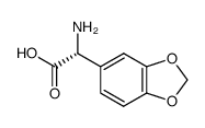 R-(-)-3,4-(methylenedioxy)phenylglycine Structure