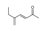 5-methylidenehept-3-en-2-one Structure