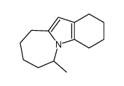 6-methyl-2,3,4,6,7,8,9,10-octahydro-1H-azepino[1,2-a]indole结构式
