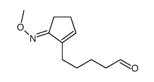 5-(5-methoxyiminocyclopenten-1-yl)pentanal Structure