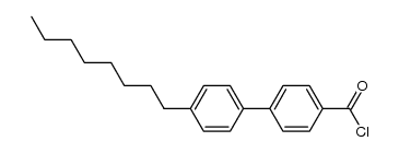 4'-n-octylbiphenyl-4-carboxylic acid chloride结构式