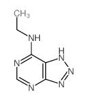 N-ethyl-3,5,7,8,9-pentazabicyclo[4.3.0]nona-2,4,6,8-tetraen-2-amine结构式