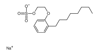 sodium 2-(octylphenoxy)ethyl sulphate结构式