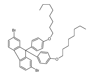 2,7-dibromo-9,9-bis(4-octoxyphenyl)fluorene Structure