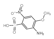 5-氨基-4-甲氧基-2-硝基苯磺酸结构式