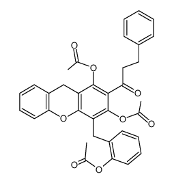 Chamuvaritin-triacetat结构式