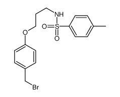 N-[3-[4-(bromomethyl)phenoxy]propyl]-4-methylbenzenesulfonamide Structure