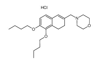 4-(5,6-Dibutoxy-3,4-dihydro-naphthalen-2-ylmethyl)-morpholine; hydrochloride Structure