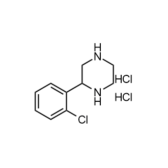 2-(2-氯苯基)哌嗪二盐酸盐结构式